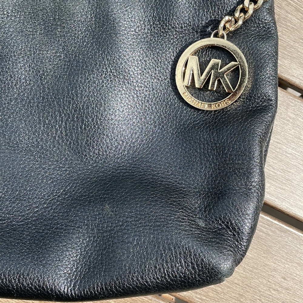 Michael Kors Black Leather Purse - Picture 3 of 10